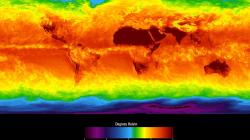 Global average brightness temperature