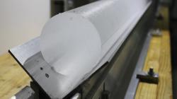 Freshly cut ice core
